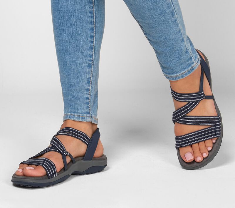 Dame sandaler med letvægtskomfort og elastiske stropper