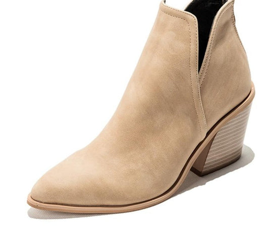 Botines cowboy para mujer con tacón ancho y estampado - Botas de inspiración western para el día a día informal y elegantes looks de noche