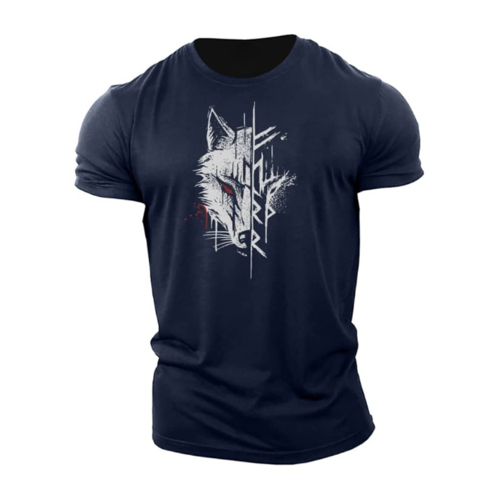 Herre T-shirt I Bomuld Med Grafisk Print Og Korte Ærmer – Afslappet Sommertop Til Hverdagsbrug, Fritid Og Casual Outfits