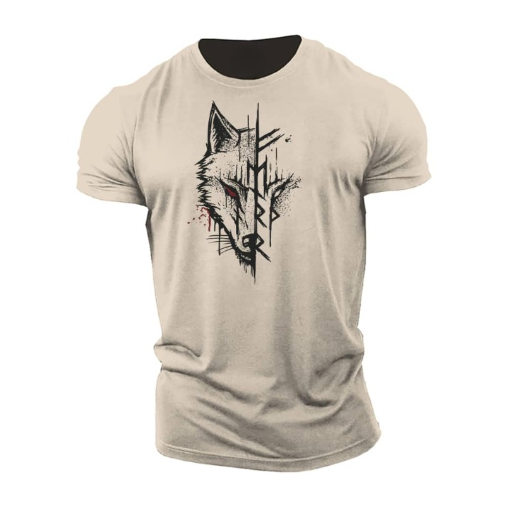 Herre T-shirt I Bomuld Med Grafisk Print Og Korte Ærmer – Afslappet Sommertop Til Hverdagsbrug, Fritid Og Casual Outfits