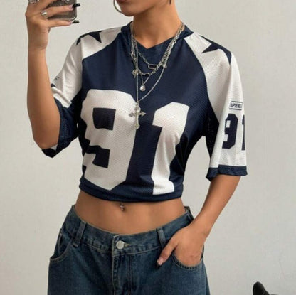 Tricou sport oversized din plasă pentru bărbați, cu imprimeu – tricou cu croială lejeră pentru timpul liber, purtare zilnică și ținute casual