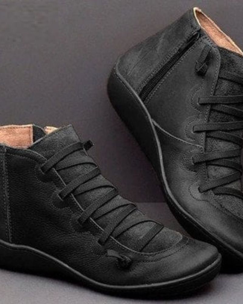 Damskie eleganckie skórzane botki – wygodne i trwałe obuwie do noszenia na co dzień, na czas wolny, na spacery i w stylu smart casual