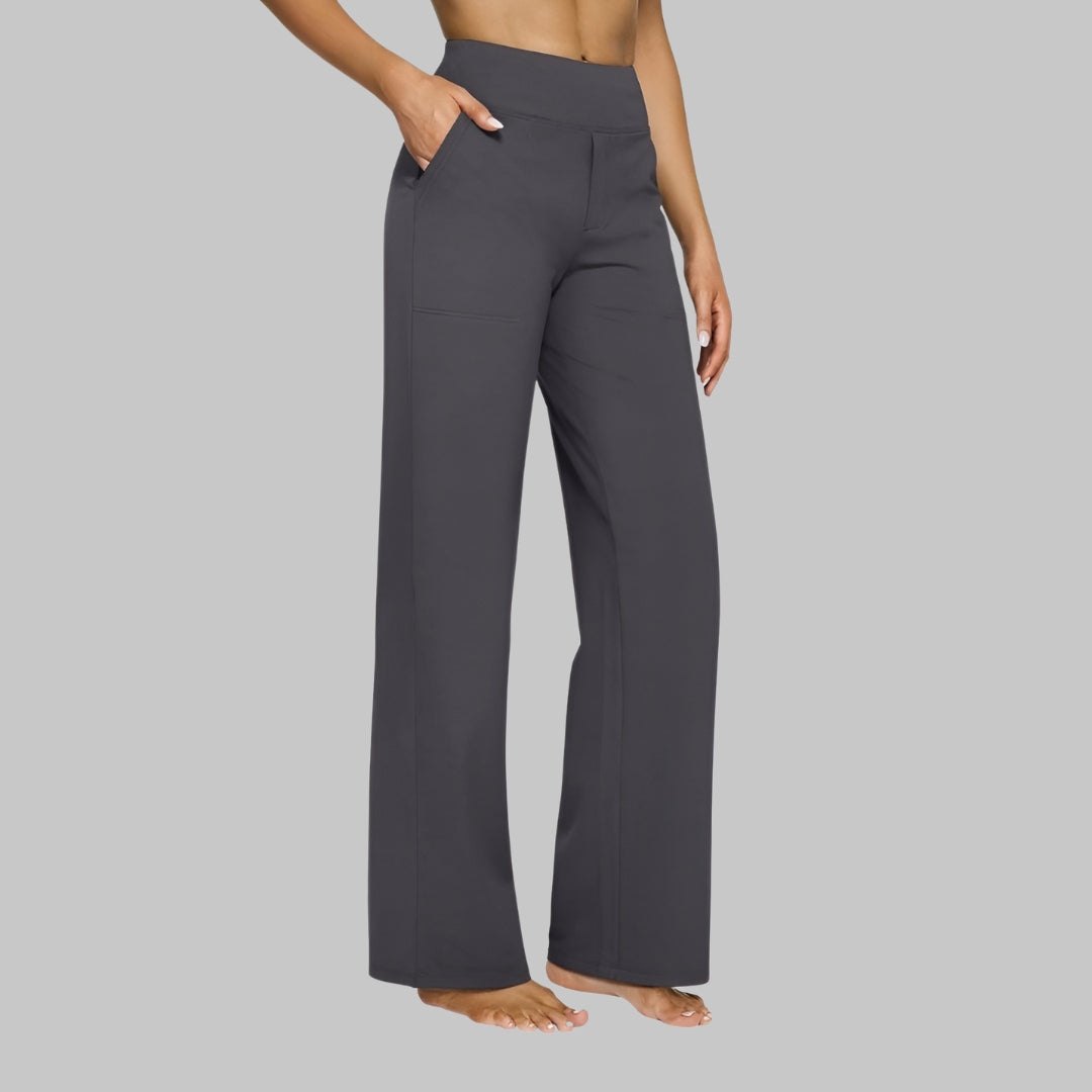 Women's Wide-Leg Pull-On Pants – Stylish Trousers for Everyday Wear, the Office, Holidays, and Smart Casual Style