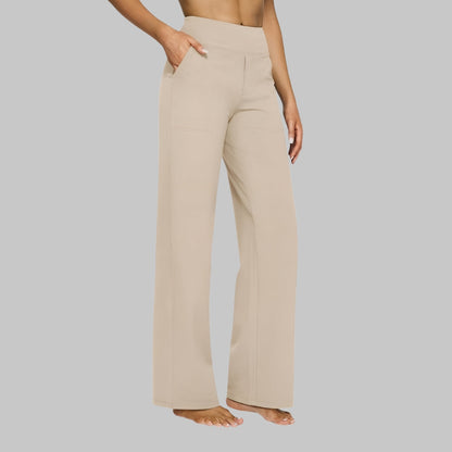 Women's Wide-Leg Pull-On Pants – Stylish Trousers for Everyday Wear, the Office, Holidays, and Smart Casual Style