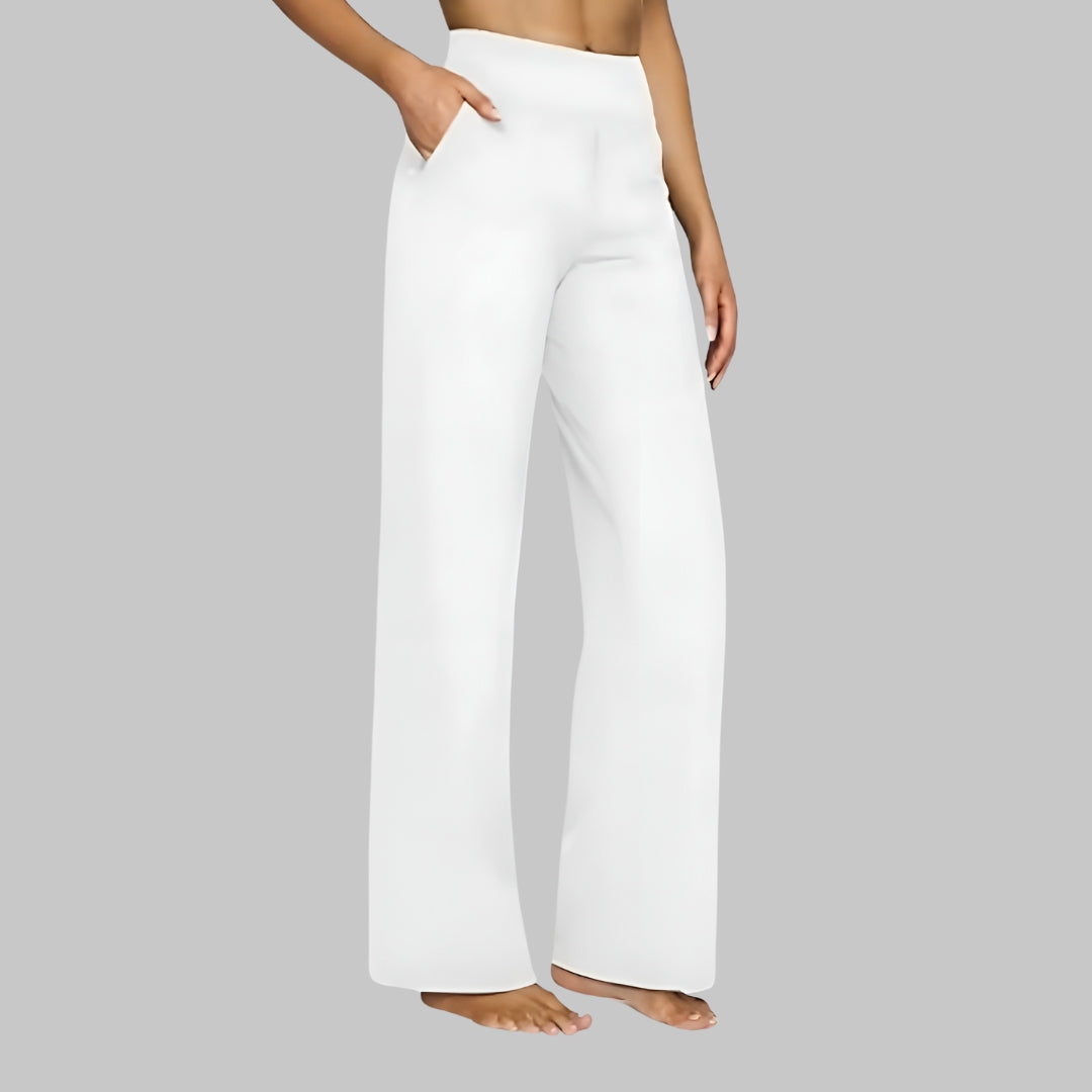 Women's Wide-Leg Pull-On Pants – Stylish Trousers for Everyday Wear, the Office, Holidays, and Smart Casual Style