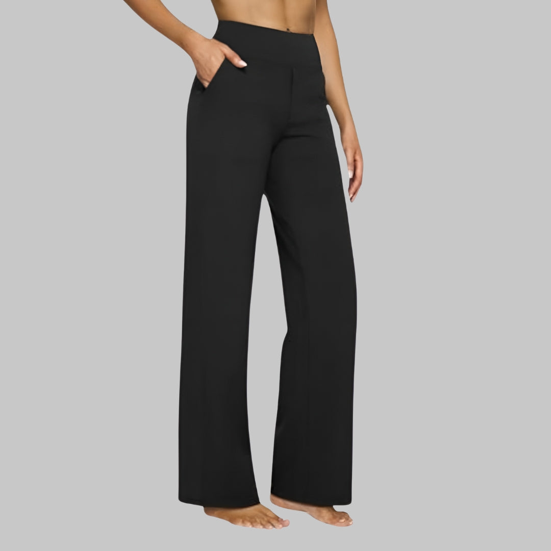 Women's Wide-Leg Pull-On Pants – Stylish Trousers for Everyday Wear, the Office, Holidays, and Smart Casual Style
