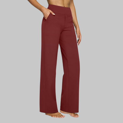 Women's Wide-Leg Pull-On Pants – Stylish Trousers for Everyday Wear, the Office, Holidays, and Smart Casual Style