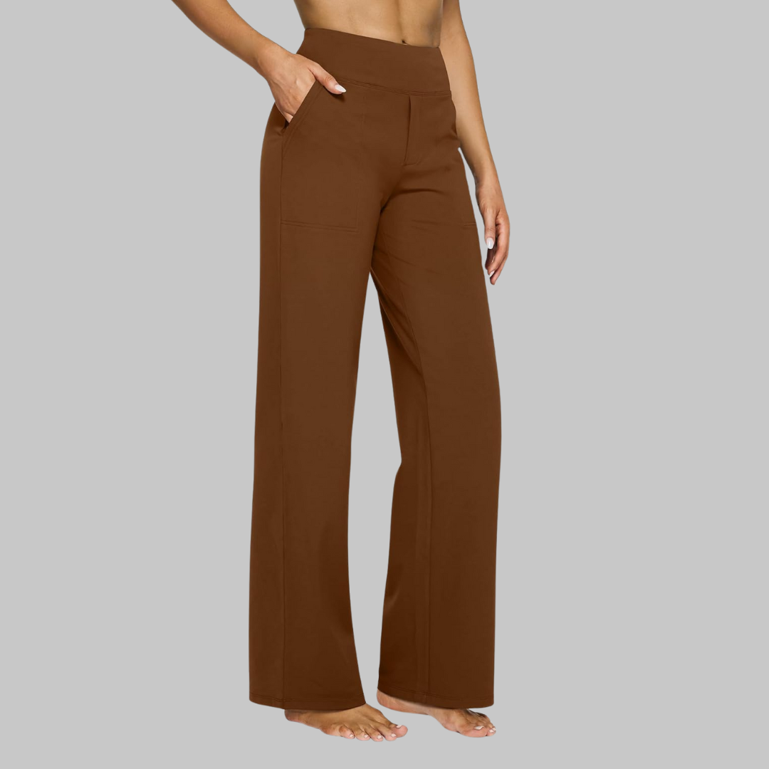Women's Wide-Leg Pull-On Pants – Stylish Trousers for Everyday Wear, the Office, Holidays, and Smart Casual Style