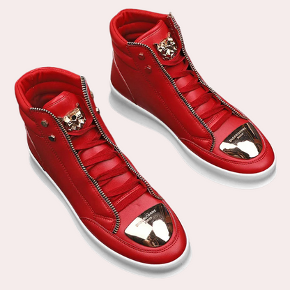 Herre High Top Sneakers Med Metalliske Detaljer