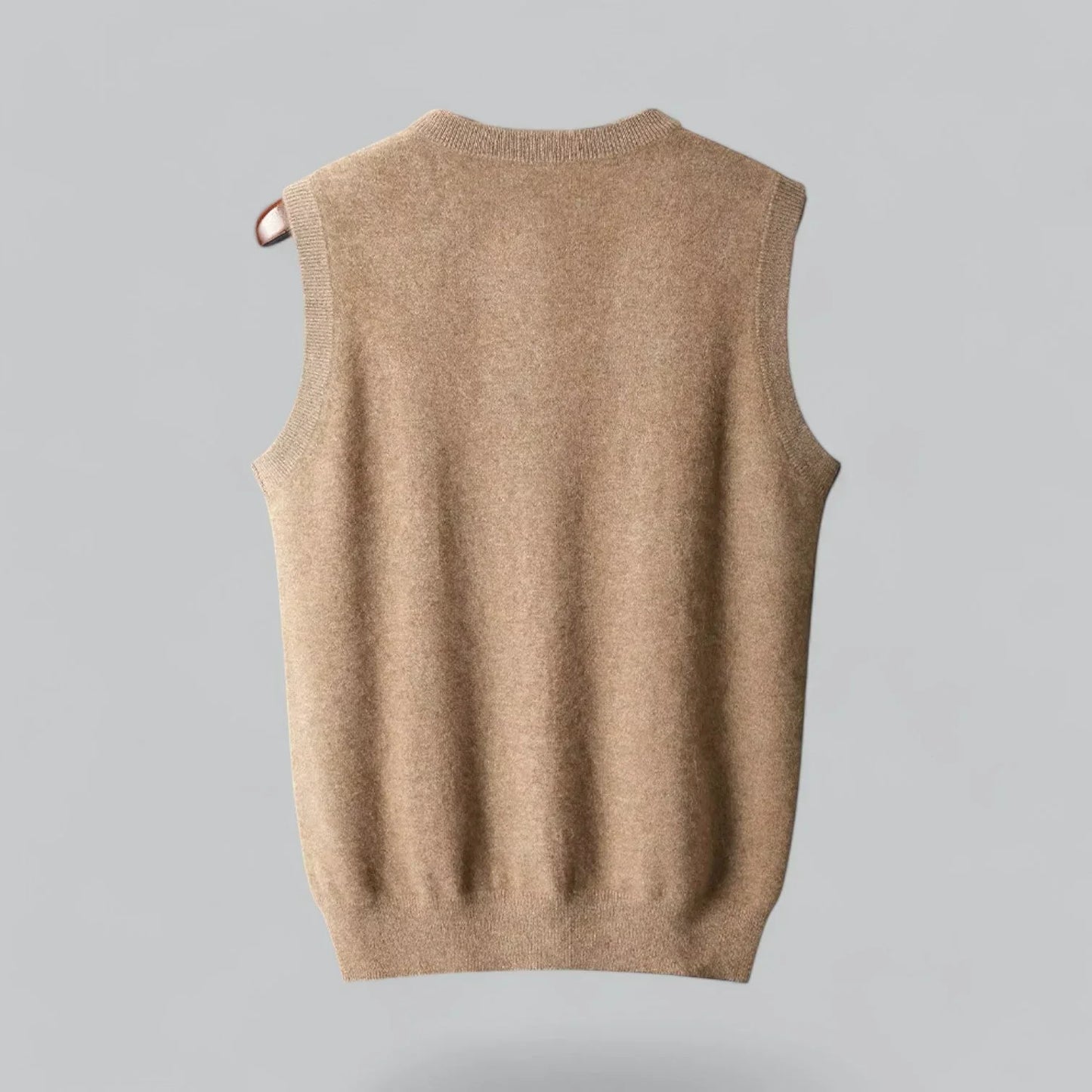 Herre Strikket V-Hals Pullover Vest Til Lag-På-Lag Stil