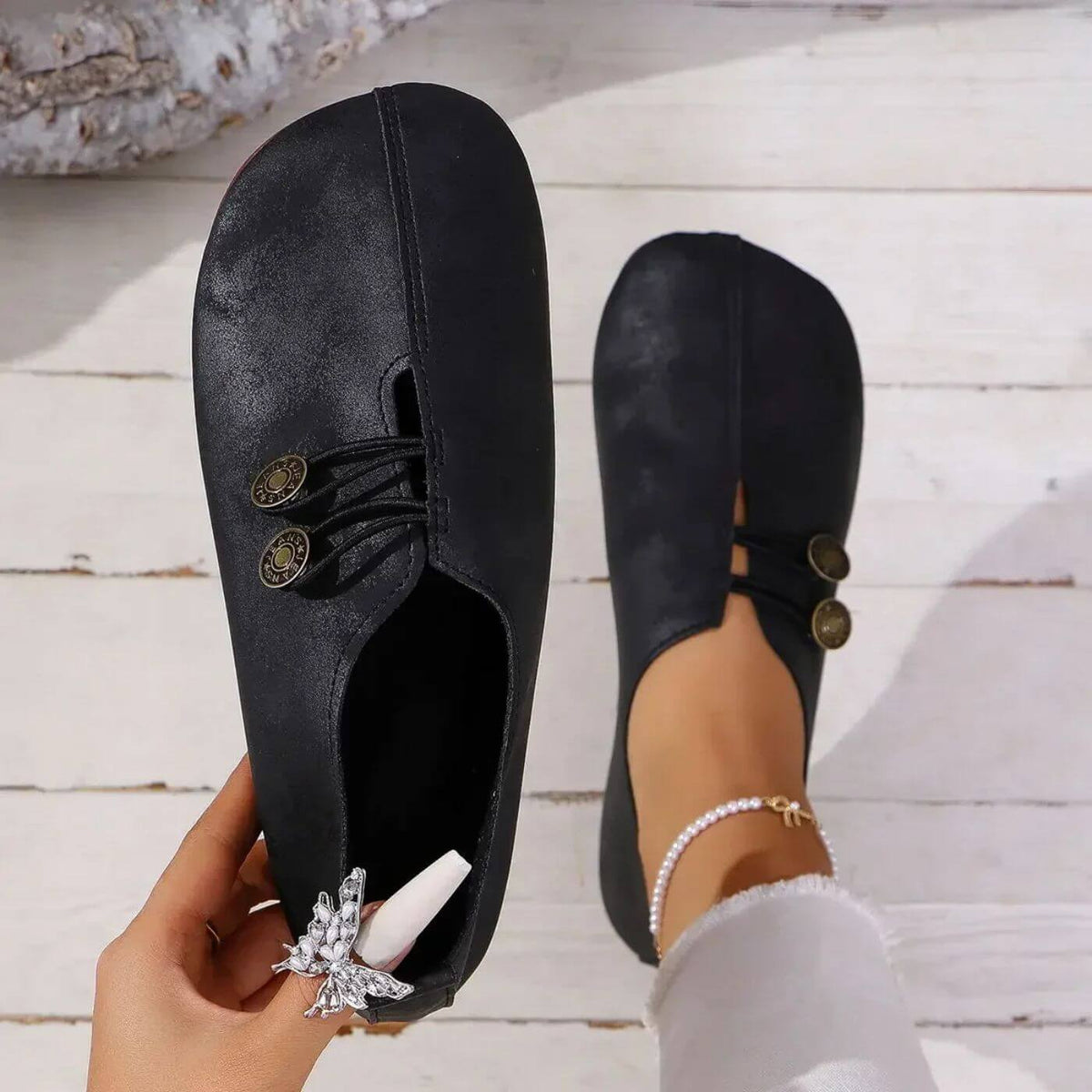 Dame Slip-on Sko Med Let Design – Afslappede Hverdagssko Til Gåture, Fritid, Rejser Og Smart Casual Stil