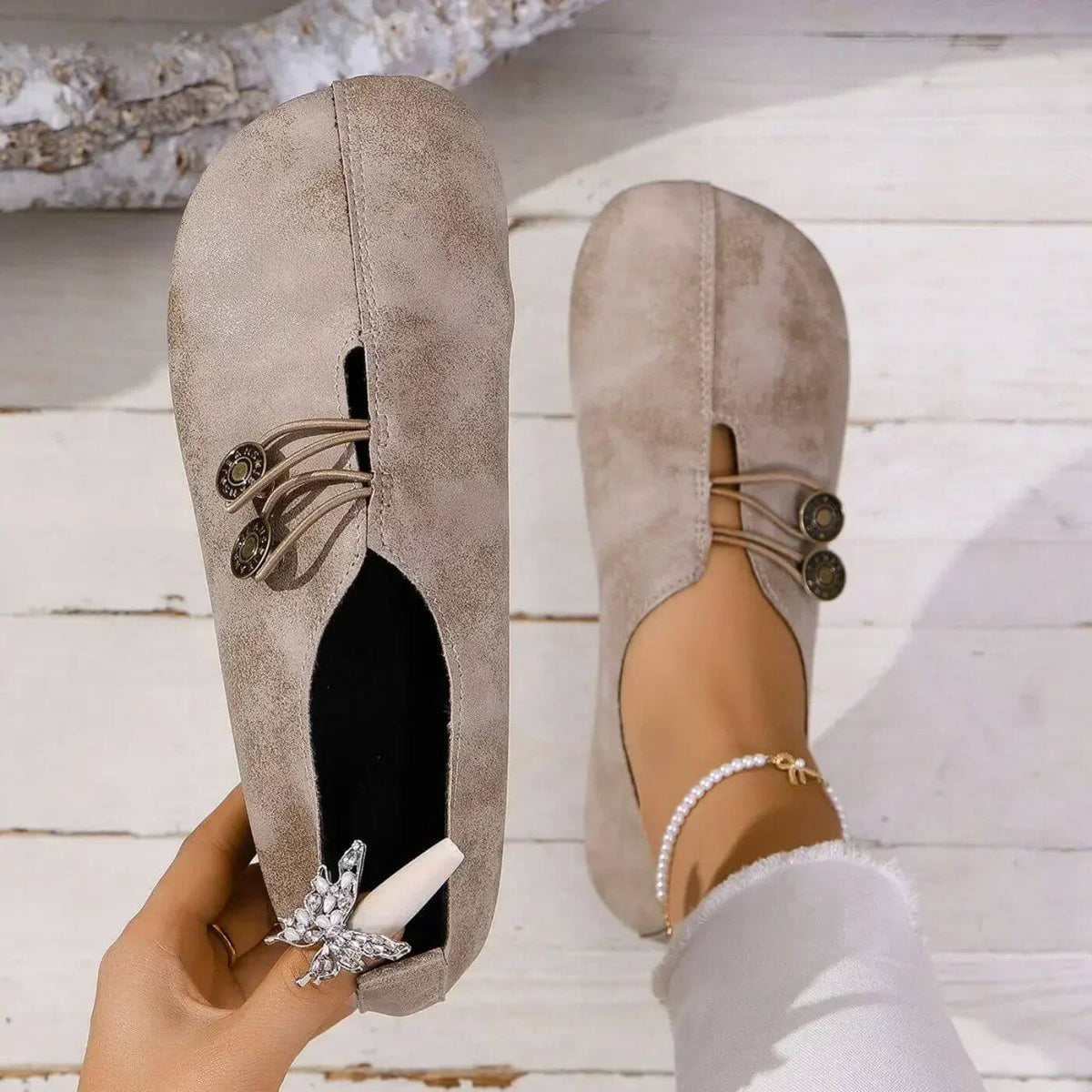 Dame Slip-on Sko Med Let Design – Afslappede Hverdagssko Til Gåture, Fritid, Rejser Og Smart Casual Stil