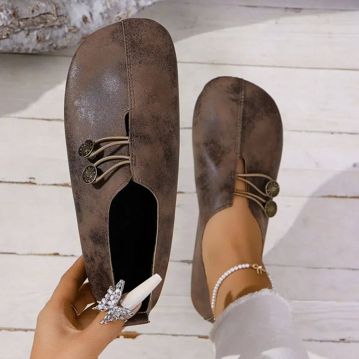 Dame Slip-on Sko Med Let Design – Afslappede Hverdagssko Til Gåture, Fritid, Rejser Og Smart Casual Stil