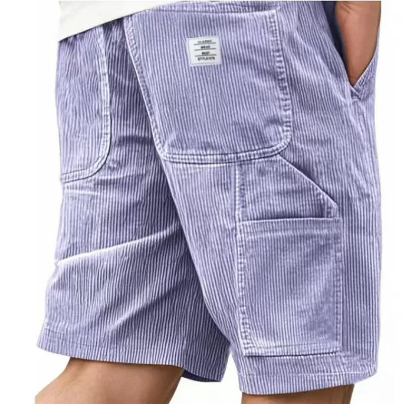Herre Lange Cargoshorts Med Flere Lommer – Let Sommerdesign Til Rejser, Fritid, Udendørsbrug Og Hverdagsbrug
