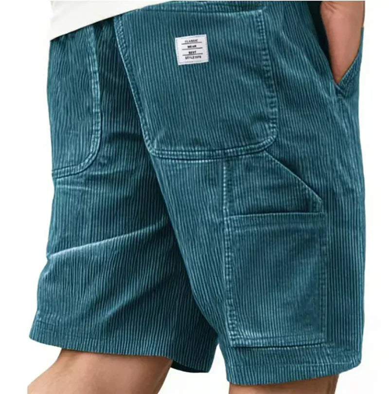 Herre Lange Cargoshorts Med Flere Lommer – Let Sommerdesign Til Rejser, Fritid, Udendørsbrug Og Hverdagsbrug