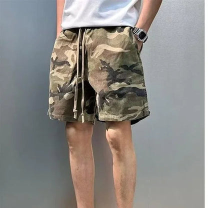 Herre Lange Cargoshorts Med Flere Lommer – Let Sommerdesign Til Rejser, Fritid, Udendørsbrug Og Hverdagsbrug