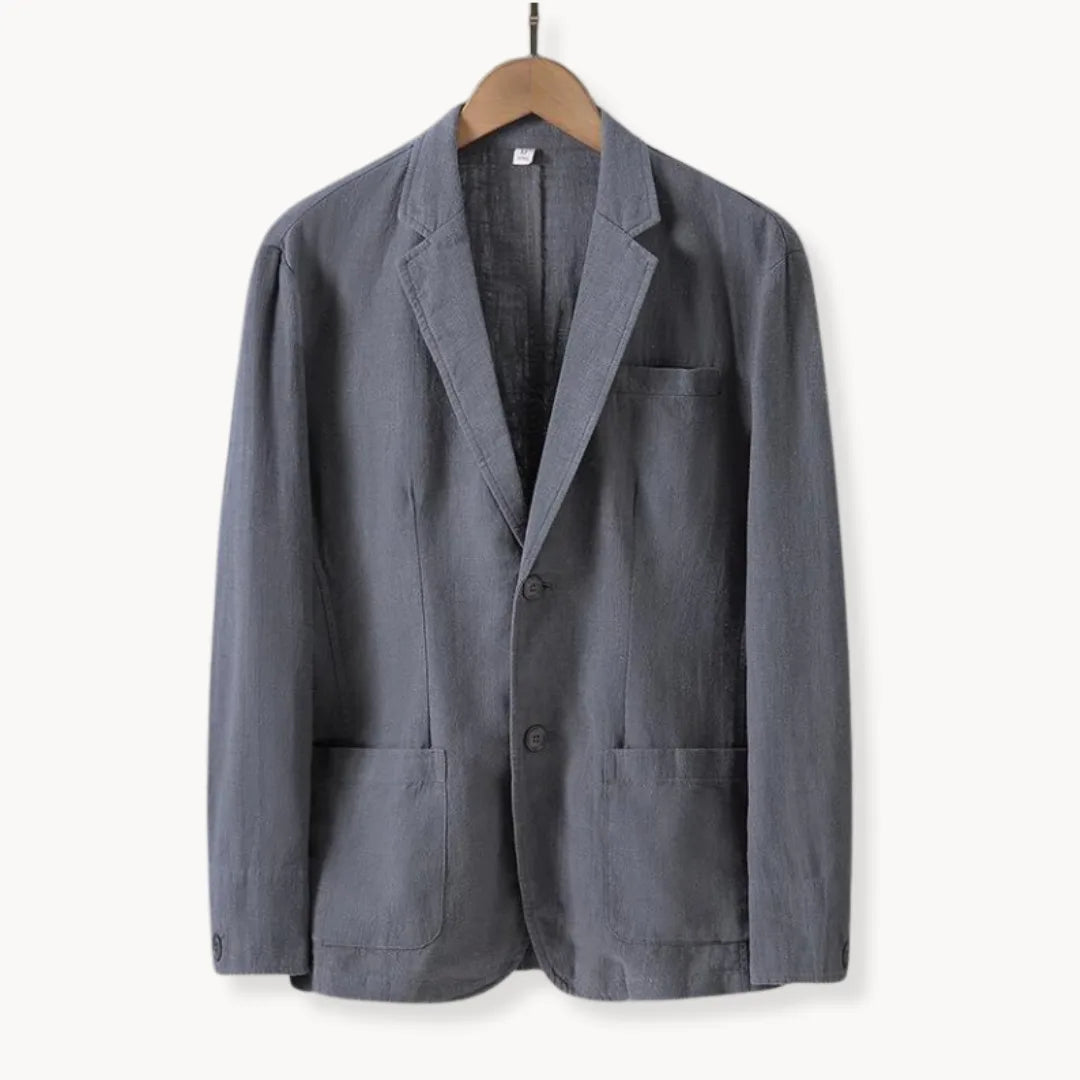 Women's Lightweight Blazer with Lapels and Front Pockets – Casual yet Elegant Jacket for Work, Summer, and Smart-Casual Everyday Wear