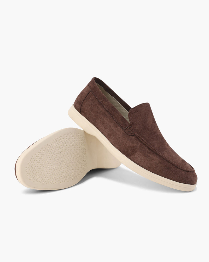 Herre Slip-On Loafers i Ruskindslook – Lette smart-casual sko til hverdagsbrug