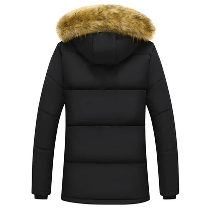 Parka de iarnă pentru bărbați, cu glugă – Îmbrăcăminte exterioară călduroasă pentru zilele reci, purtare zilnică, timpul liber și activități în aer liber