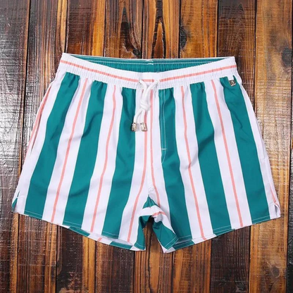 Herre Badeshorts Med Print Og Snøre – Let Sommershorts Til Strand, Pool, Ferie Og Fritidsaktiviteter