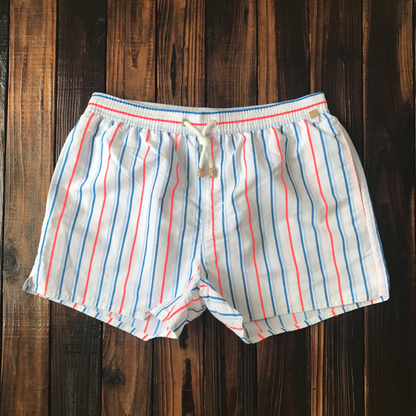 Herre Badeshorts Med Print Og Snøre – Let Sommershorts Til Strand, Pool, Ferie Og Fritidsaktiviteter