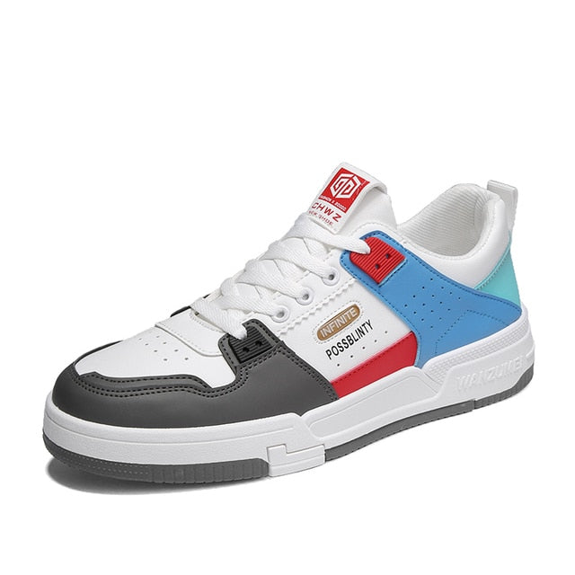 Herre Printede Low Top Sneakers Med Lagdelt Chunky Sål