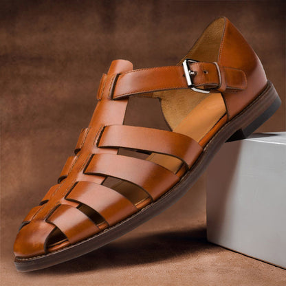 Men’s Classic Fisherman Sandals with Adjustable Strap – Open Summer Sandals for Walks, Vacations, and Casual Everyday Activities