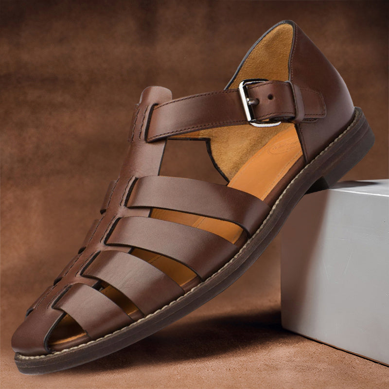Men’s Classic Fisherman Sandals with Adjustable Strap – Open Summer Sandals for Walks, Vacations, and Casual Everyday Activities