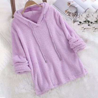 Women's Soft Hoodie with Drawstring – Casual, Warm Pullover for Cozy Loungewear, Fall, Winter and Everyday Wear
