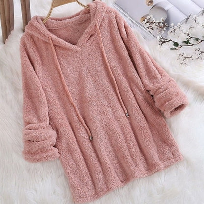 Women's Soft Hoodie with Drawstring – Casual, Warm Pullover for Cozy Loungewear, Fall, Winter and Everyday Wear