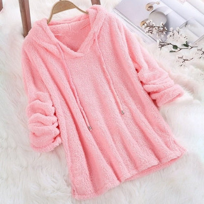 Women's Soft Hoodie with Drawstring – Casual, Warm Pullover for Cozy Loungewear, Fall, Winter and Everyday Wear