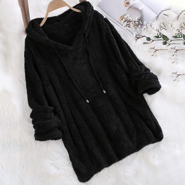 Women's Soft Hoodie with Drawstring – Casual, Warm Pullover for Cozy Loungewear, Fall, Winter and Everyday Wear