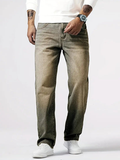 Herre Jeans Med Stretch Og Fleksibel Pasform – Klassiske Denim Bukser Til Hverdagsbrug, Fritid Og Smart Casual Stil