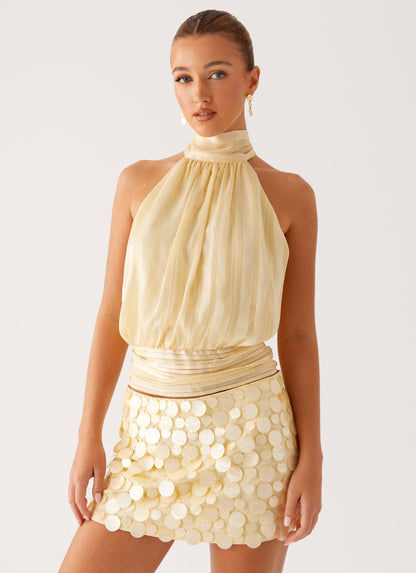 Women’s Mini Skirt with Textured Design and Decorative Details – Stylish Skirt with a Striking Look for Parties, Evening Wear, and Special Occasions
