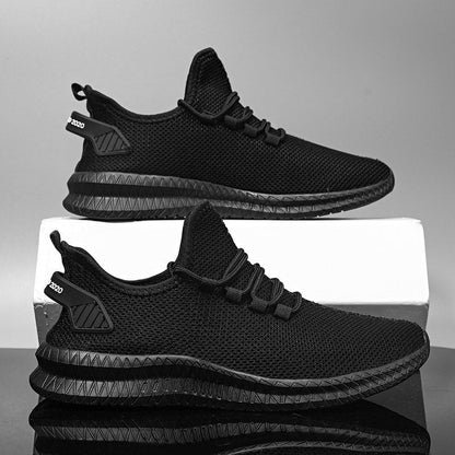 Męskie sneakersy ortopedyczne z oddychającą dzianiną i lekką konstrukcją – praktyczne buty na co dzień, na spacery i czas wolny