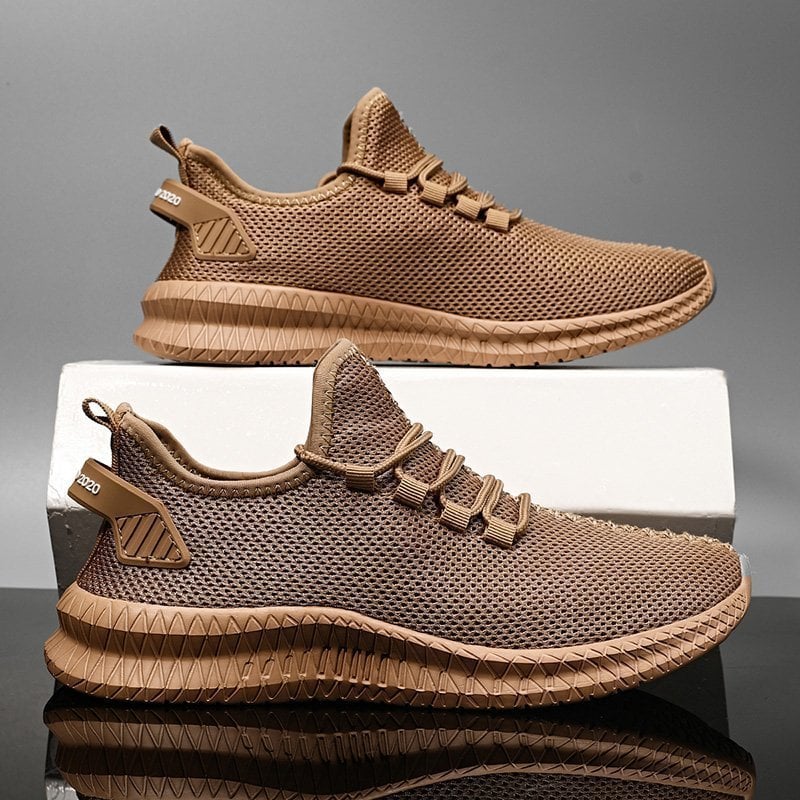 Męskie sneakersy ortopedyczne z oddychającą dzianiną i lekką konstrukcją – praktyczne buty na co dzień, na spacery i czas wolny