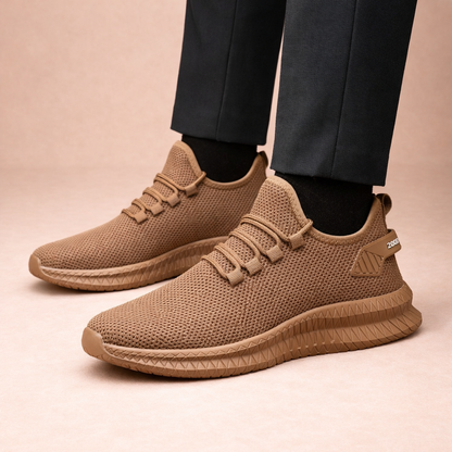 Męskie sneakersy ortopedyczne z oddychającą dzianiną i lekką konstrukcją – praktyczne buty na co dzień, na spacery i czas wolny