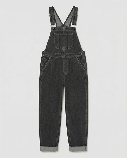 Women’s denim overalls with a relaxed fit – utility overalls for everyday wear, leisure, layering, and casual style