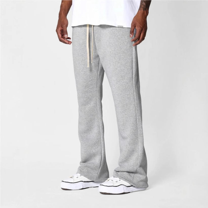 Herre Sweatpants Med Flared Pasform Og Afslappet Komfort