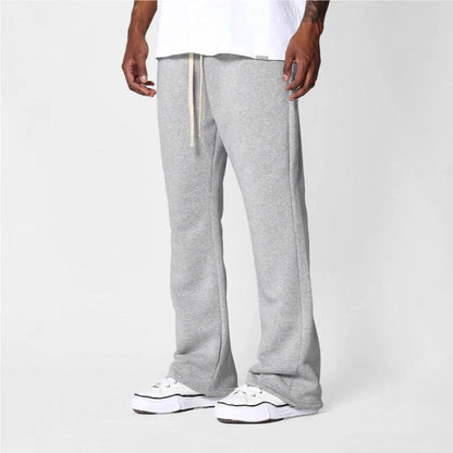 Herre Sweatpants Med Flared Pasform Og Afslappet Komfort