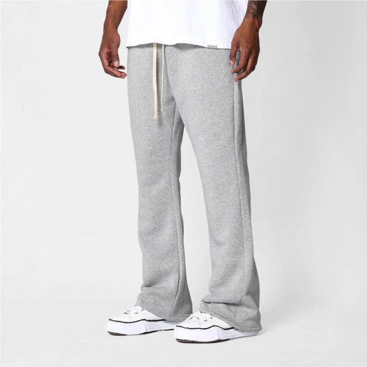 Pantaloni sport pentru bărbați cu croială evazată și confort lejer