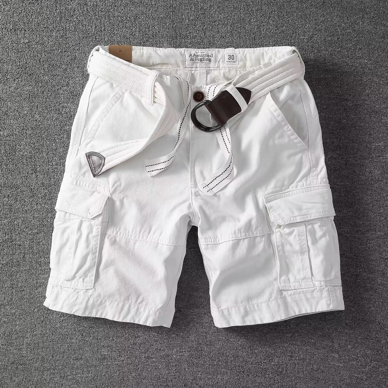 Herre Afslappede Utility-Cargoshorts – Sommer-Streetwear med Flere Lommer