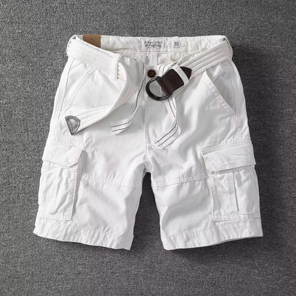 Herre Afslappede Utility-Cargoshorts – Sommer-Streetwear med Flere Lommer