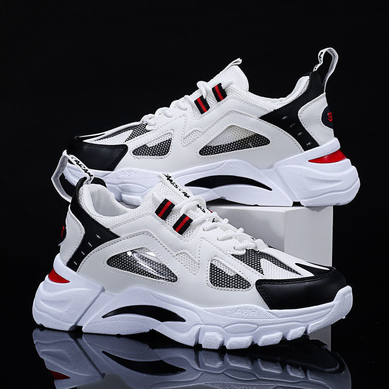 Men's Sneakers with a Sculpted Layered Sole and Mesh Upper – Modern Casual Shoes for Everyday Wear, Walks, and Relaxed Outfits