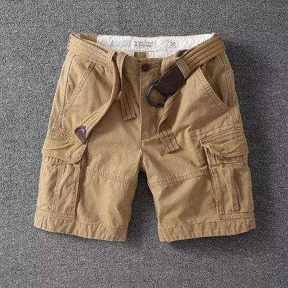 Herre Afslappede Utility-Cargoshorts – Sommer-Streetwear med Flere Lommer