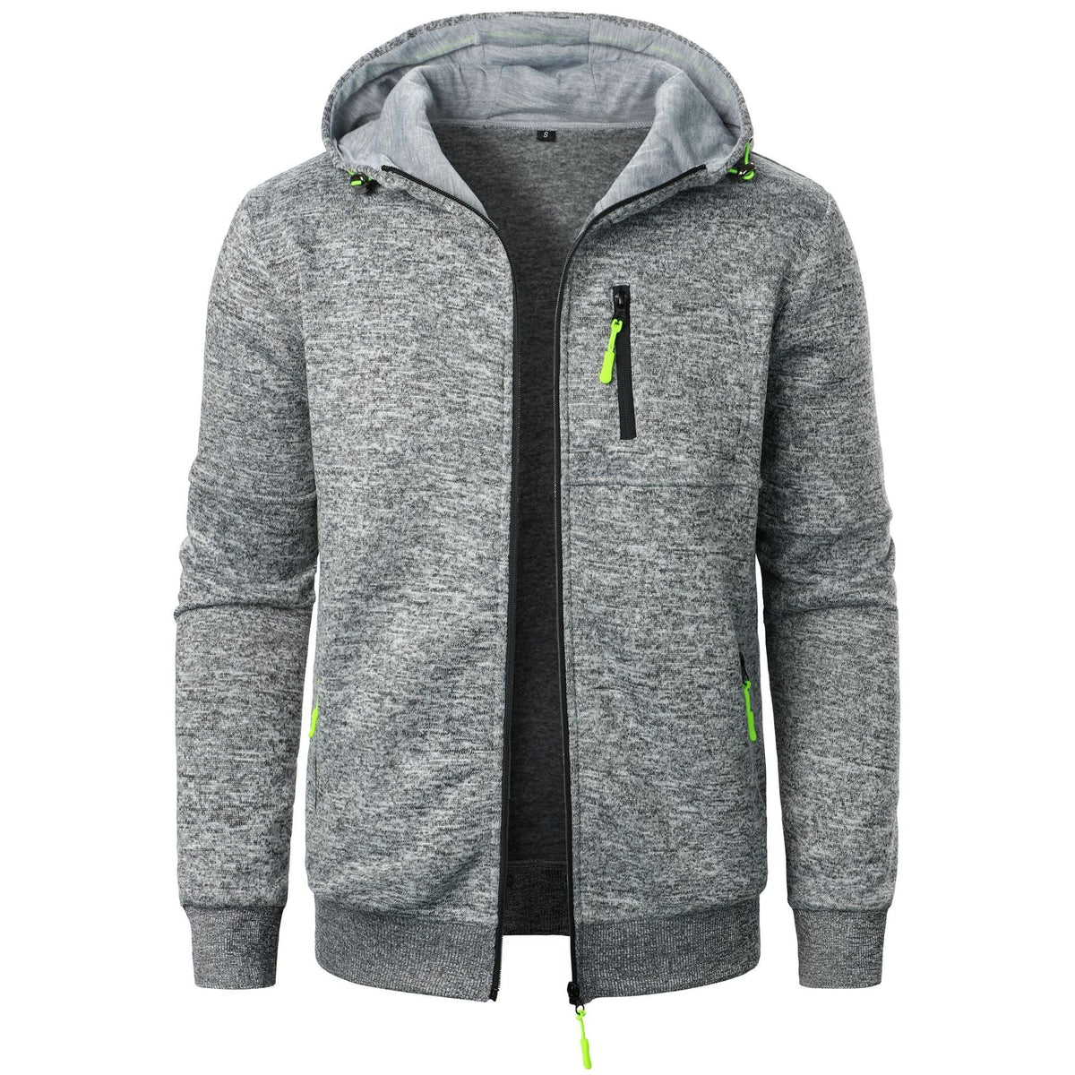 Sudadera con capucha estampada para hombre y cierre de cremallera – Sudadera informal para uso diario, tiempo libre, viajes y estilo smart casual