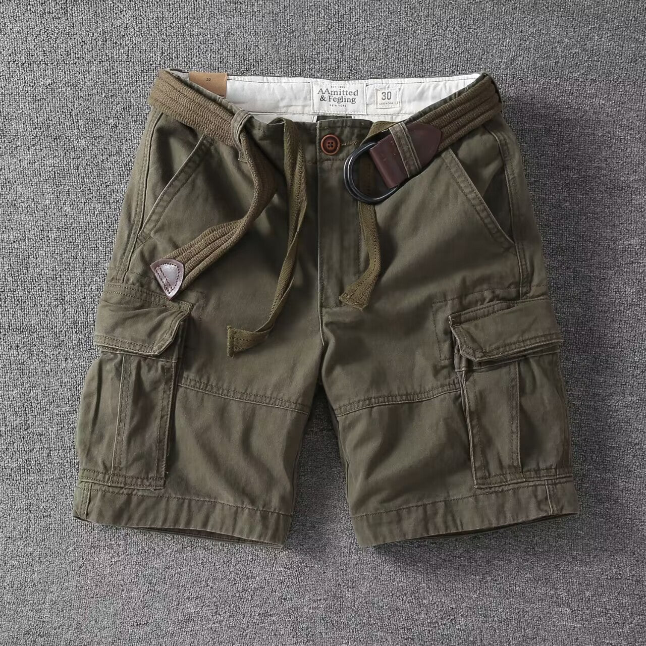Herre Afslappede Utility-Cargoshorts – Sommer-Streetwear med Flere Lommer