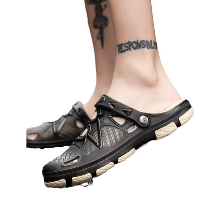 Pánské sandály slingback s uzavřenou špičkou a prodyšným designem – praktická letní obuv na dovolenou, volný čas, každodenní nošení a venkovní aktivity