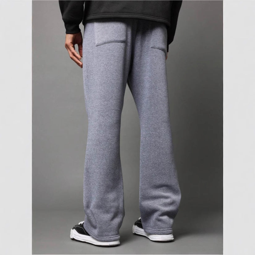 Herre Sweatpants Med Flared Pasform Og Afslappet Komfort
