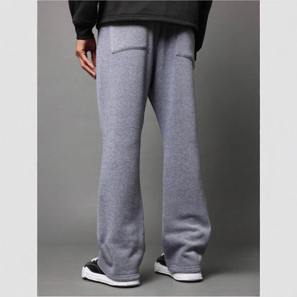 Herre Sweatpants Med Flared Pasform Og Afslappet Komfort